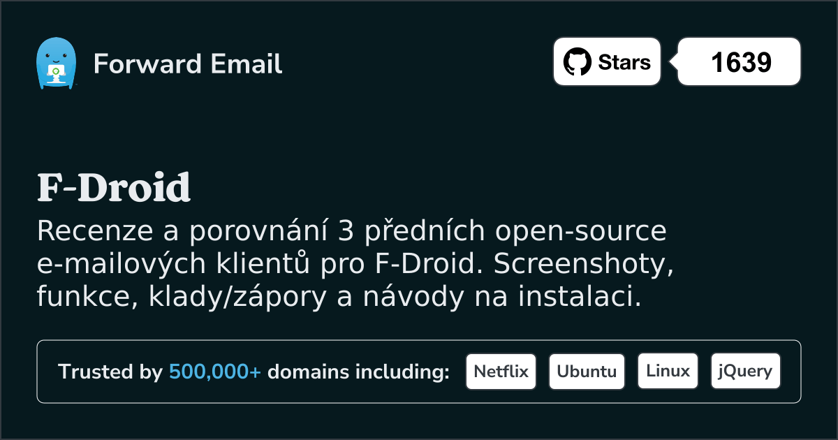 3 přední open source e-mailoví klienti pro F-Droid 2026