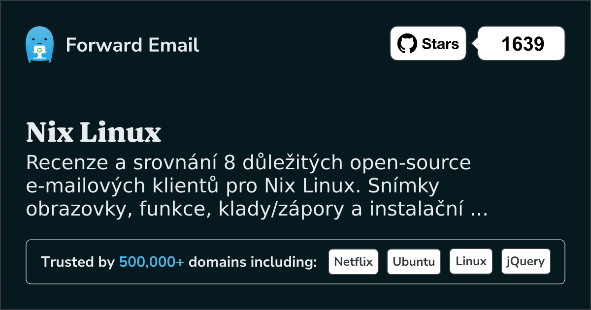 8 důležitých open source e-mailových klientů pro Nix Linux 2026