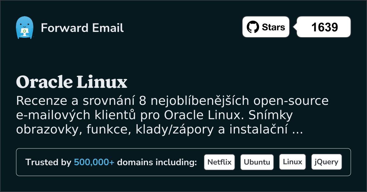 8 nejoblíbenějších open source e-mailových klientů pro Oracle Linux 2026