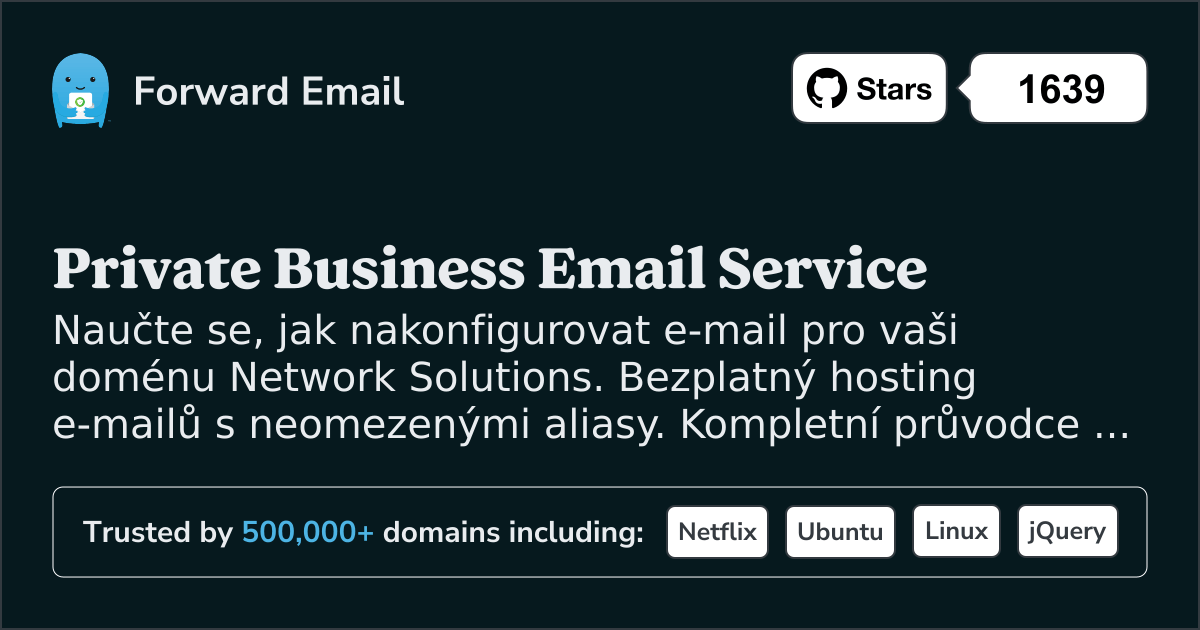 Jak nastavit e-mail pomocí Network Solutions
