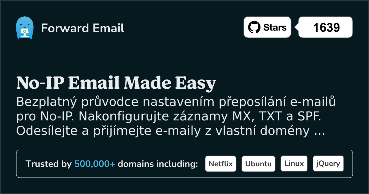 Jak nastavit e-mail pomocí No-IP