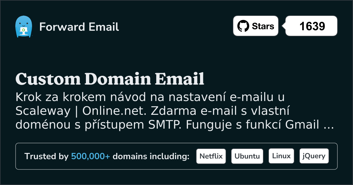 Jak nastavit e-mail pomocí Scaleway & Online.net