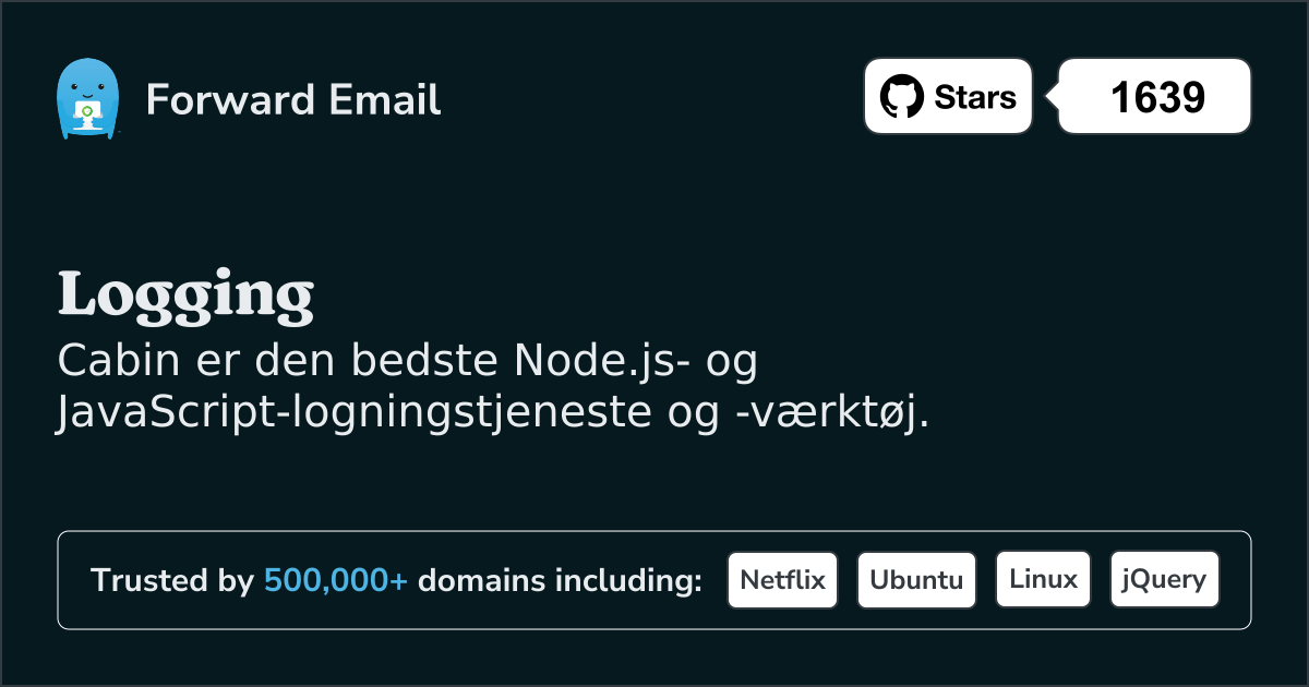 Node.js-logningstjeneste
