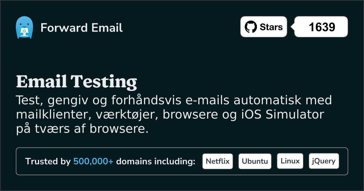 E-mailtestning til browsere og iOS-simulator