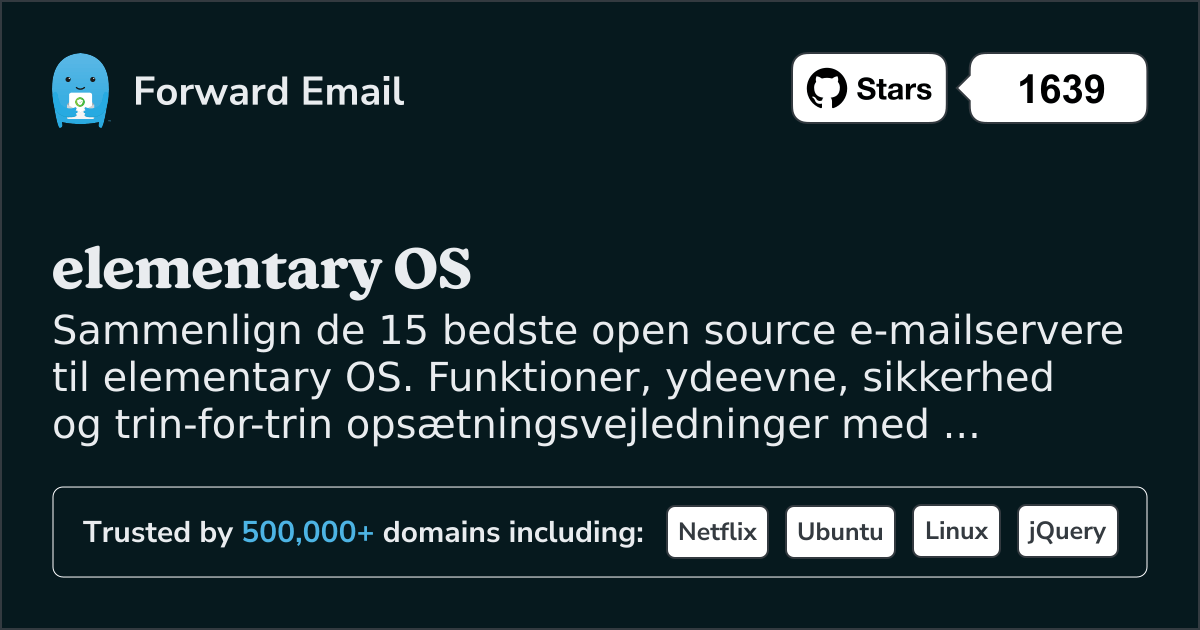 15 Bedste Open Source Email Servere for elementary OS 2026