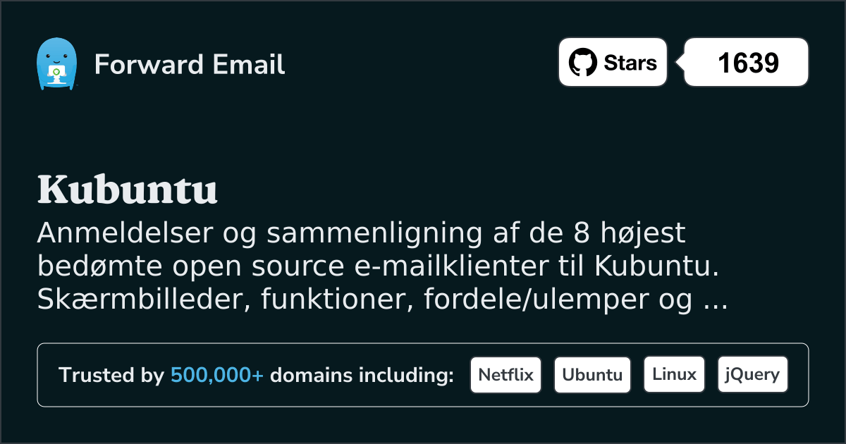 8 Højest Vurderede Open Source Email Klienter for Kubuntu 2026