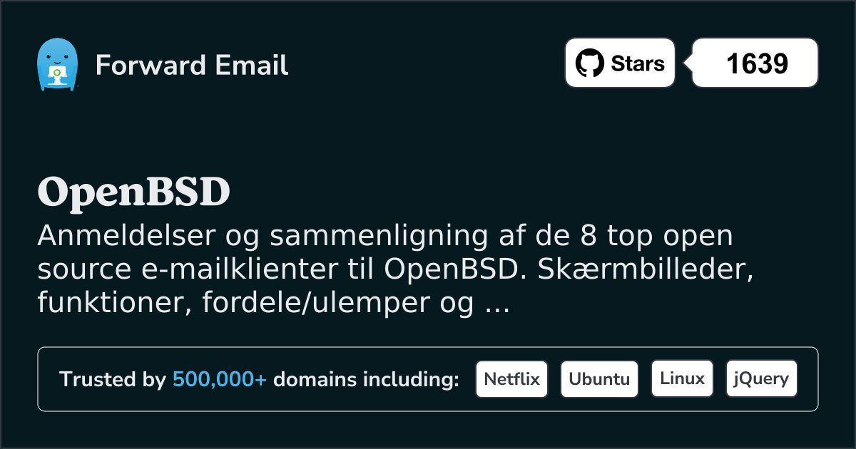 8 Top Open Source Email Klienter for OpenBSD 2026