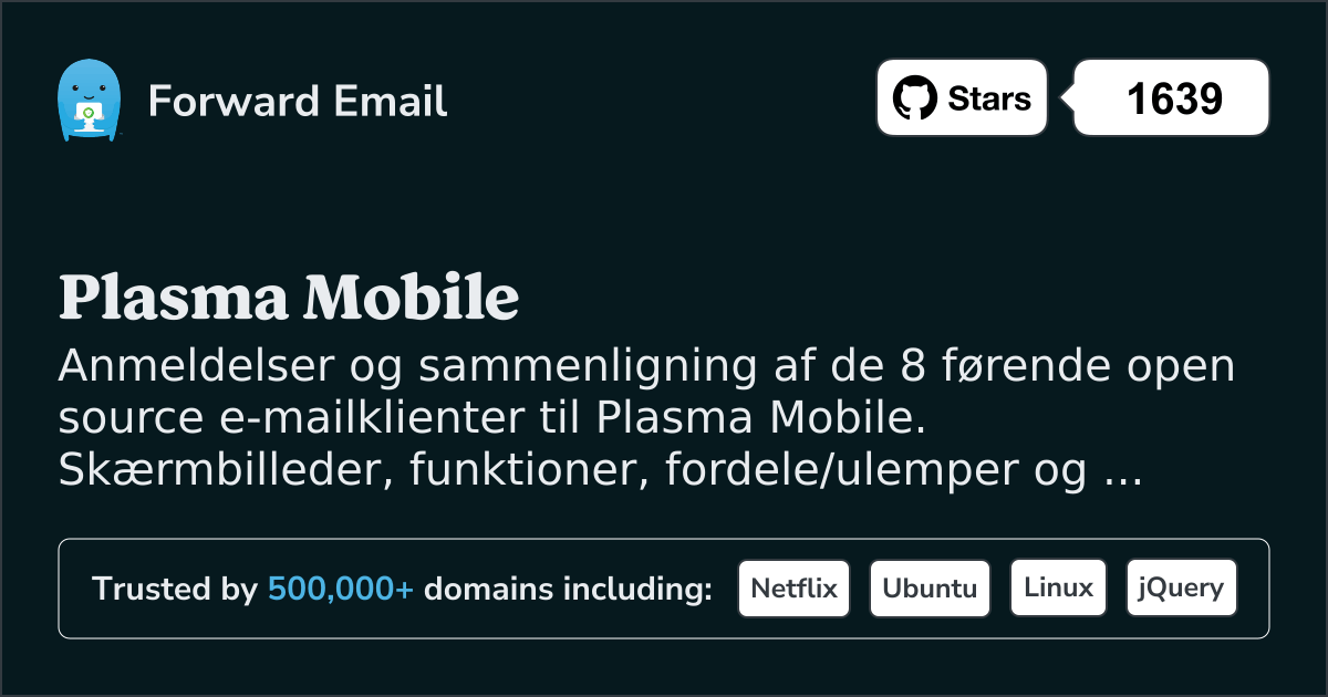 8 Ledende Open Source Email Klienter for Plasma Mobile 2026