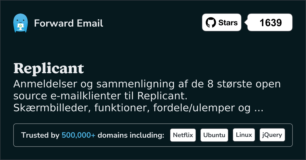 8 Største Open Source Email Klienter for Replicant 2026