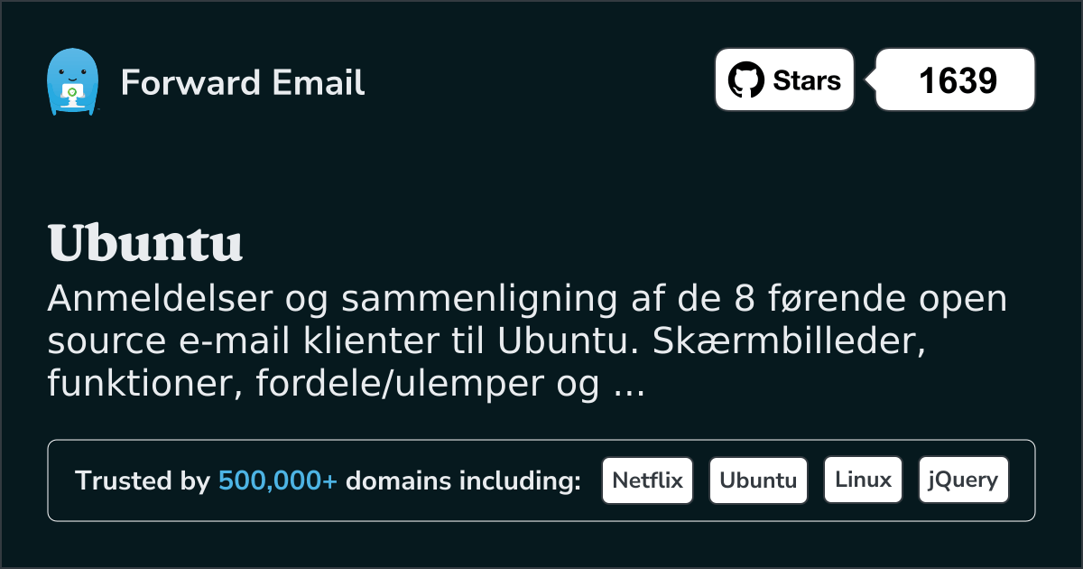 8 Ledende Open Source Email Klienter for Ubuntu 2026