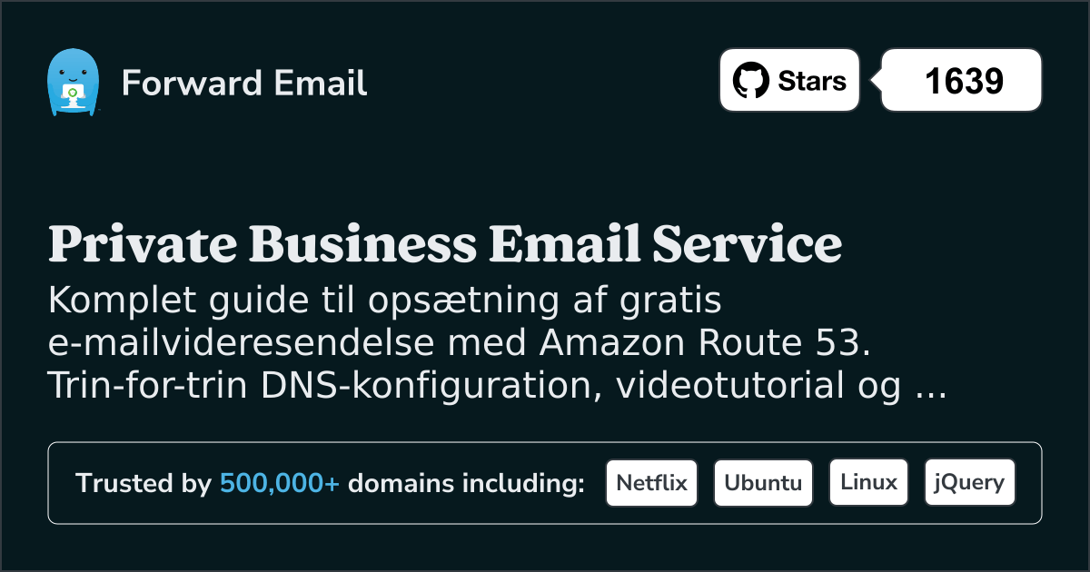 Sådan opsætter du e-mail med Amazon Route 53
