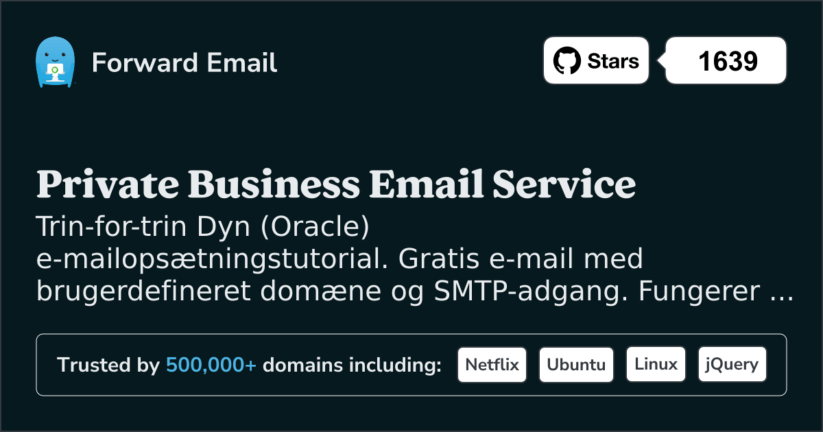 Sådan opsætter du e-mail med Dyn (Oracle)