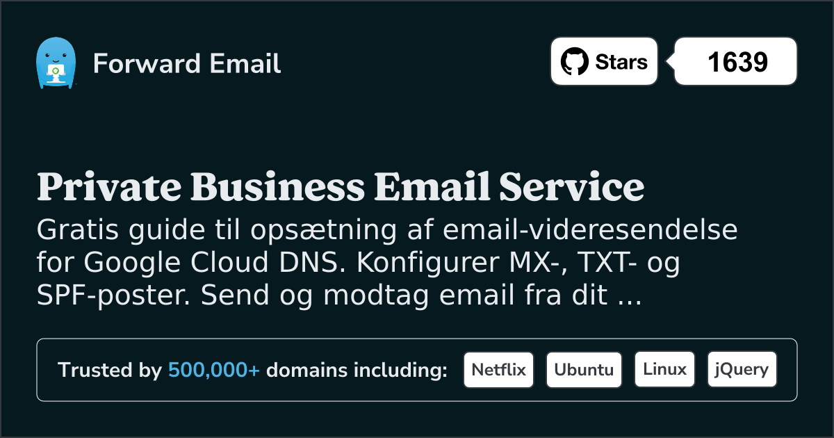 Sådan opsætter du e-mail med Google Cloud DNS