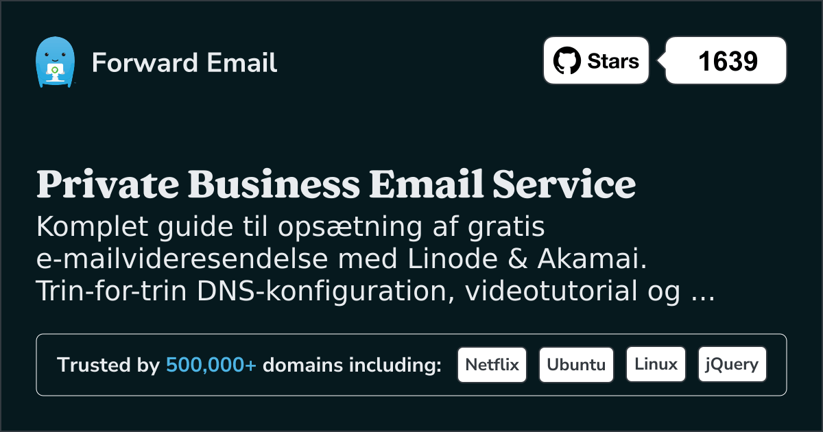 Sådan opsætter du e-mail med Linode & Akamai
