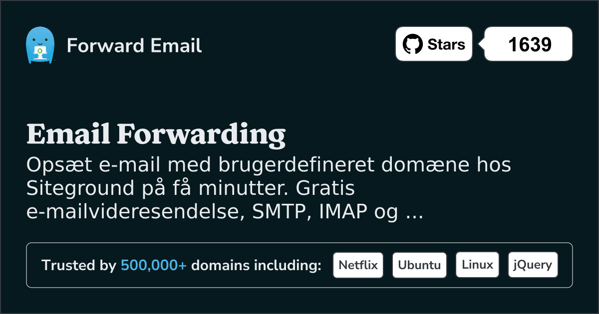 Sådan opsætter du e-mail med Siteground