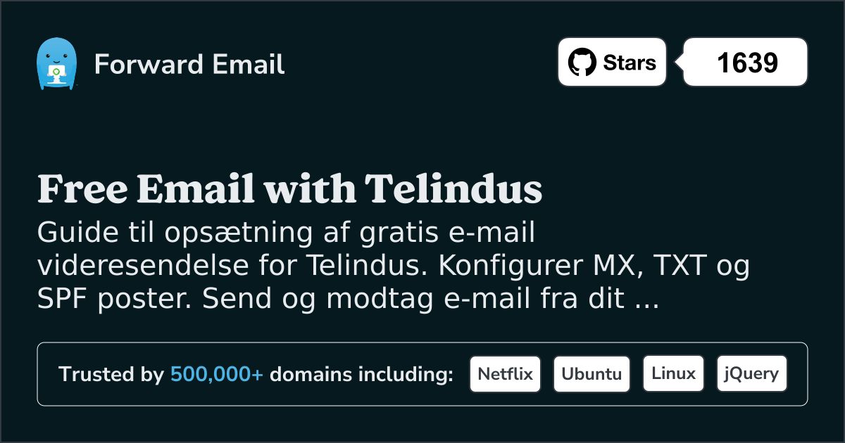 Sådan opsætter du e-mail med Telindus