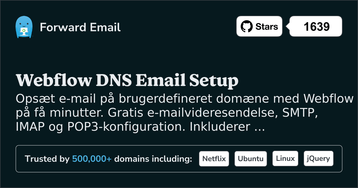 Sådan opsætter du e-mail med Webflow