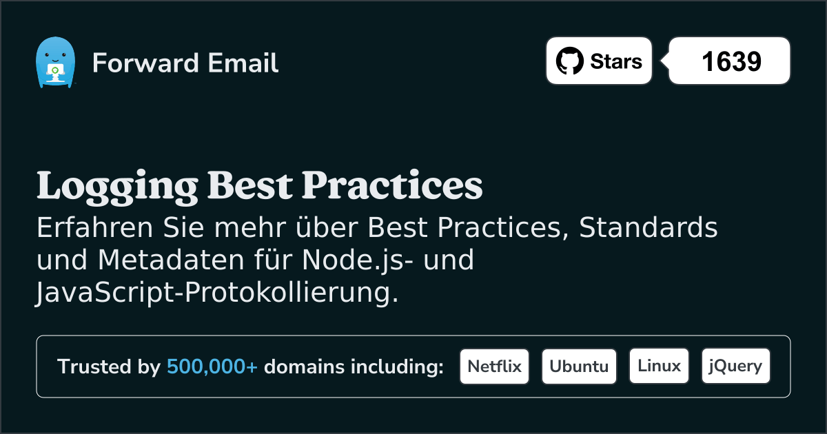 Best Practices für Node.js-Protokollierung