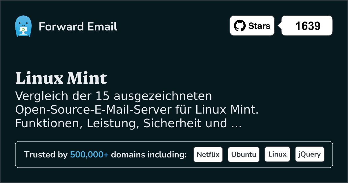15 Ausgezeichnete Open Source E-Mail-Server für Linux Mint 2026