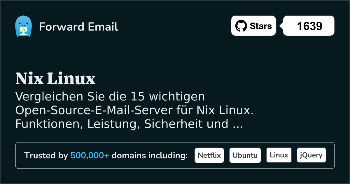 15 wichtige Open-Source-E-Mail-Server für Nix Linux 2026
