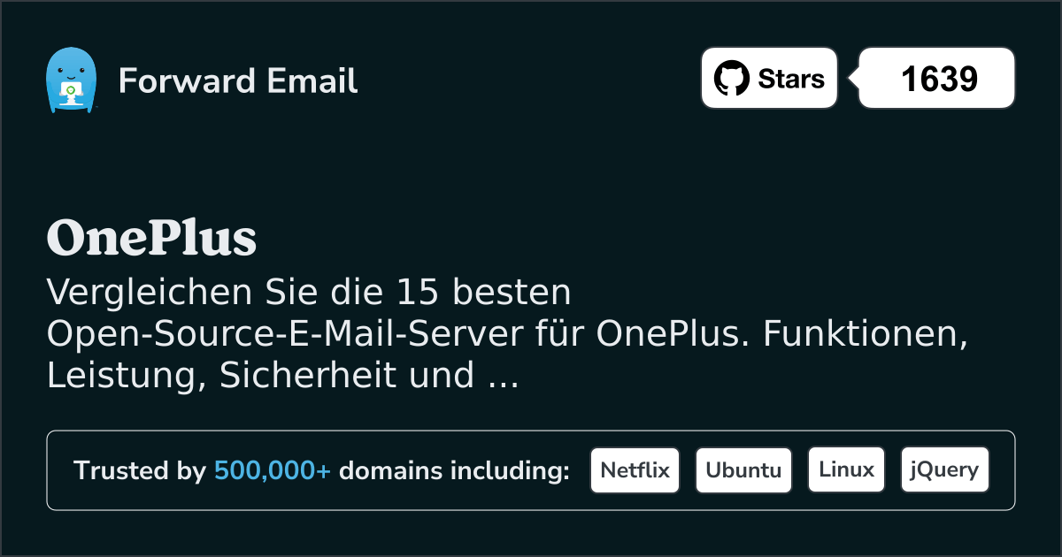 15 beste Open-Source-E-Mail-Server für OnePlus 2026
