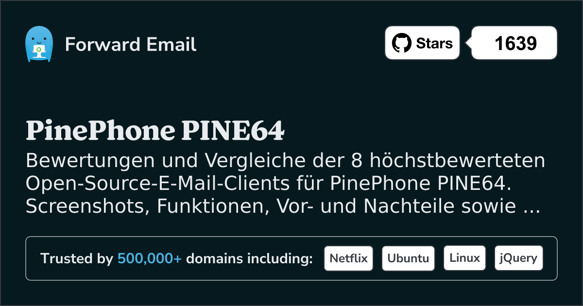 8 höchstbewertete Open-Source-E-Mail-Clients für PinePhone PINE64 2026