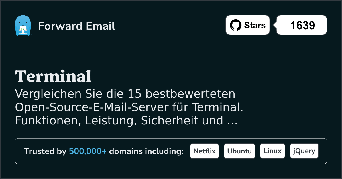 15 Höchstbewertete Open Source E-Mail-Server für Terminal 2026