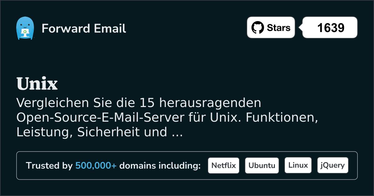 15 Hervorragende Open Source E-Mail-Server für Unix 2026