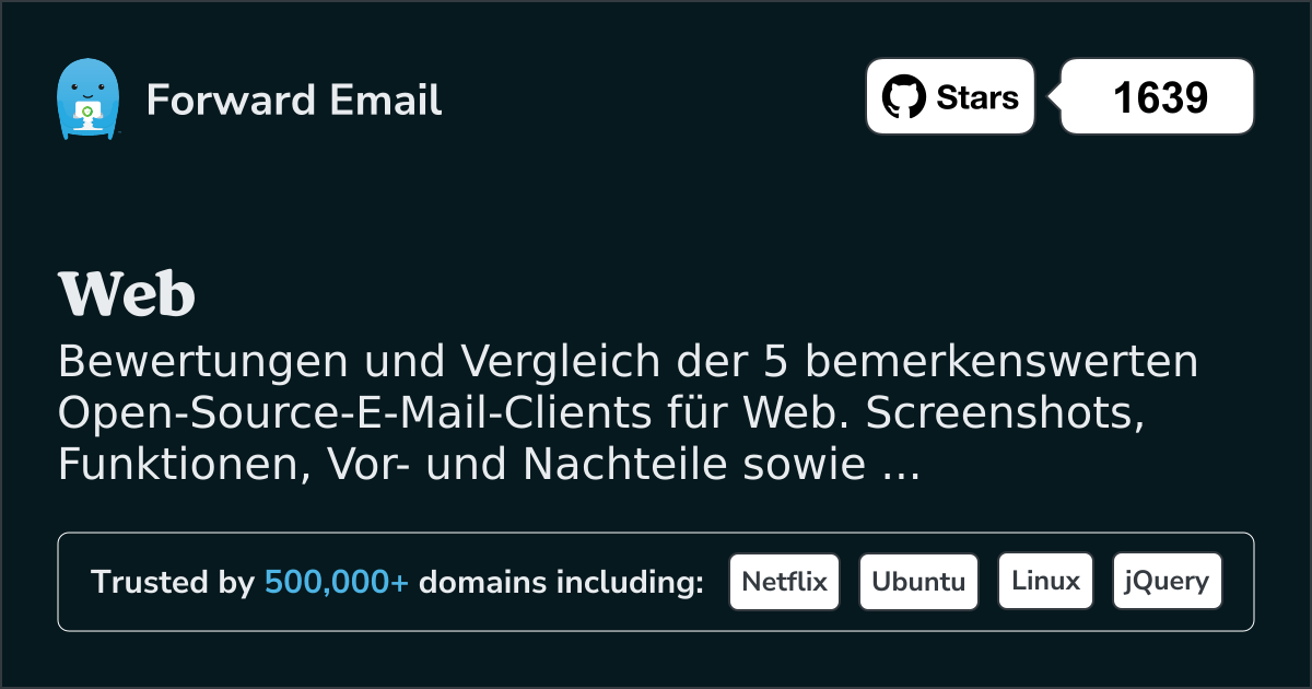 5 Bemerkenswerte Open Source E-Mail-Clients für Web 2026