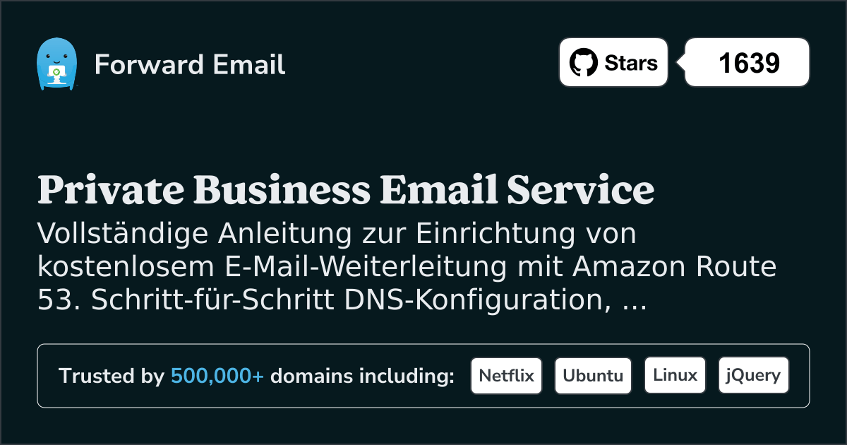 So richten Sie E-Mail mit Amazon Route 53 ein