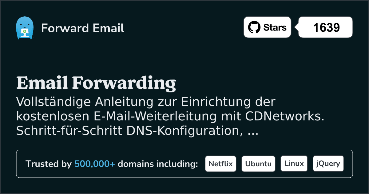 So richten Sie E-Mail mit CDNetworks ein