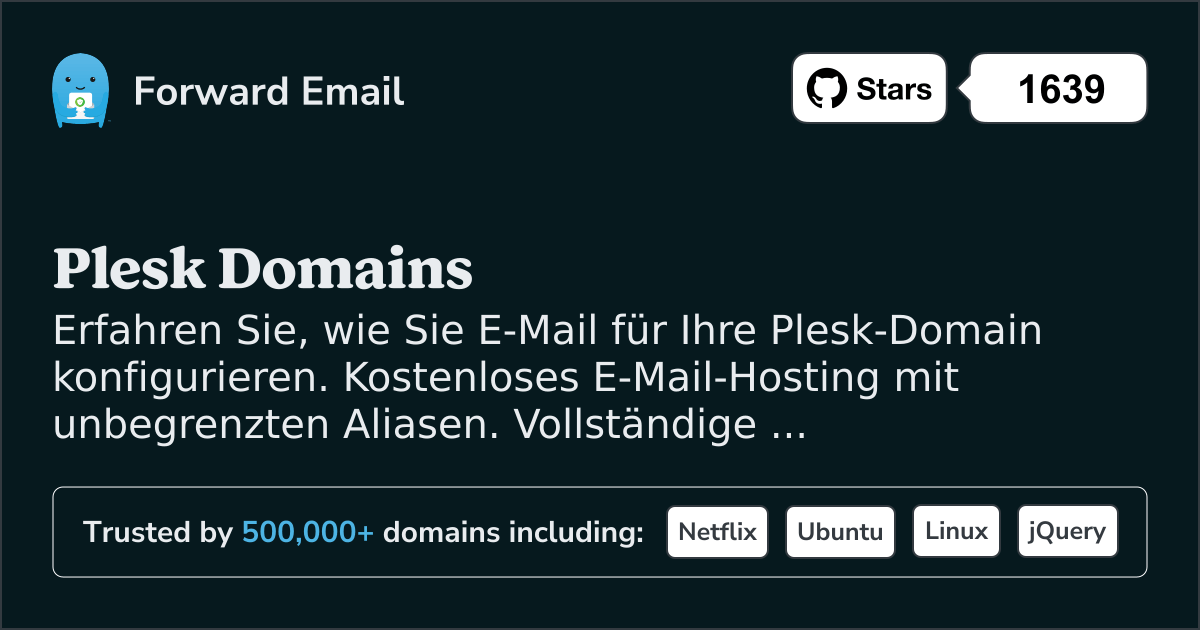 So richten Sie E-Mail mit Plesk ein