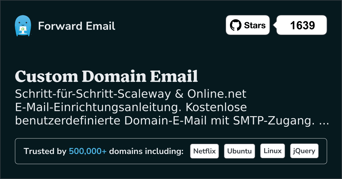 So richten Sie E-Mail mit Scaleway & Online.net ein