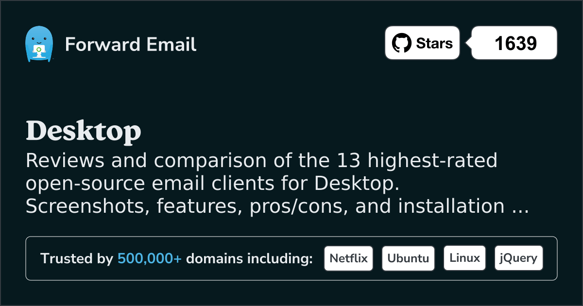 13 Highest-Rated Open Source Email Clients for Desktop 2026