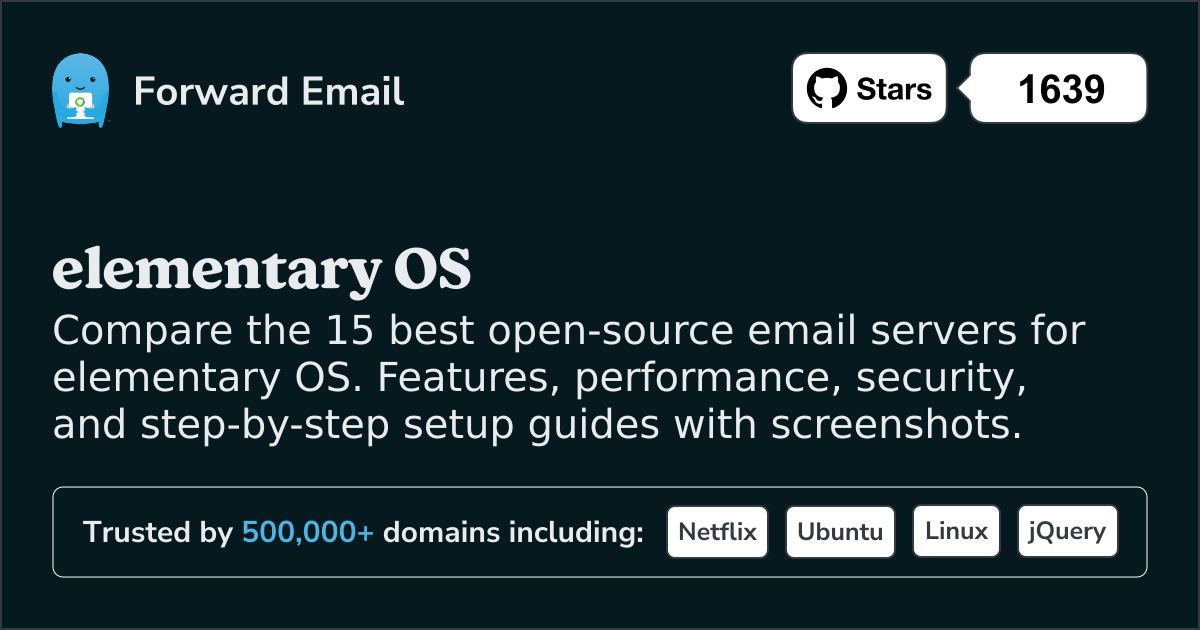 15 Best Open Source Email Servers for elementary OS 2026