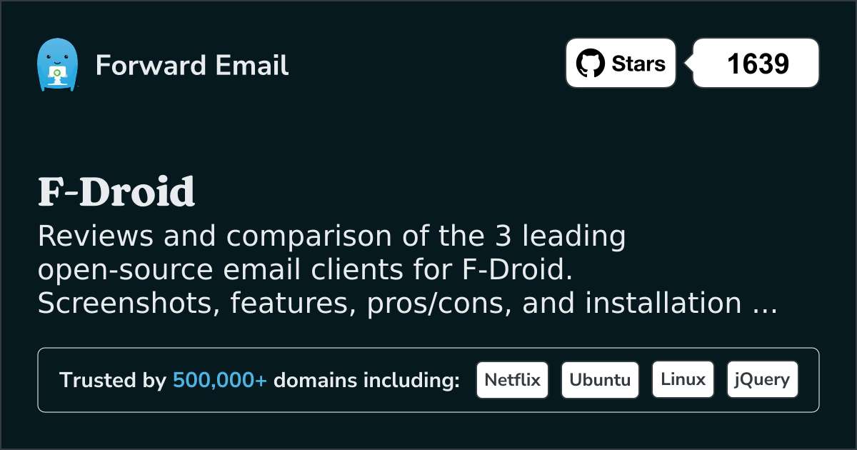 3 Leading Open Source Email Clients for F-Droid 2026