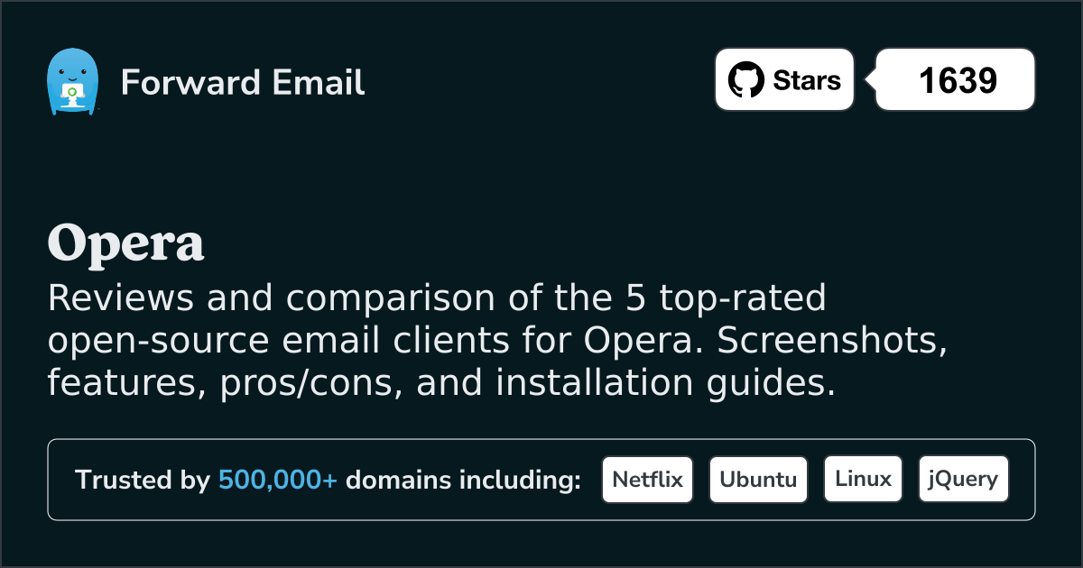 5 Top-Rated Open Source Email Clients for Opera 2026