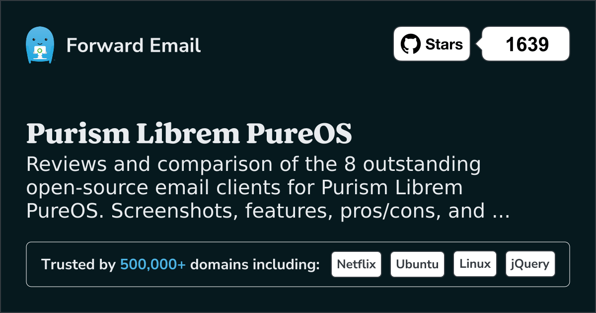 8 Outstanding Open Source Email Clients for Purism Librem PureOS 2026
