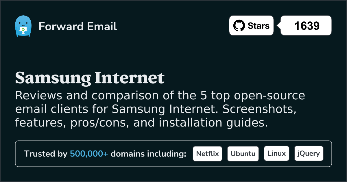 5 Top Open Source Email Clients for Samsung Internet 2026