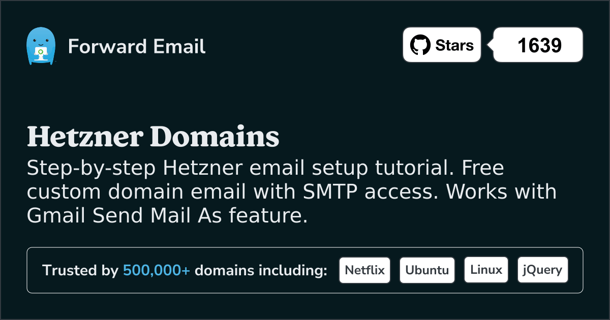How to Setup Email with Hetzner