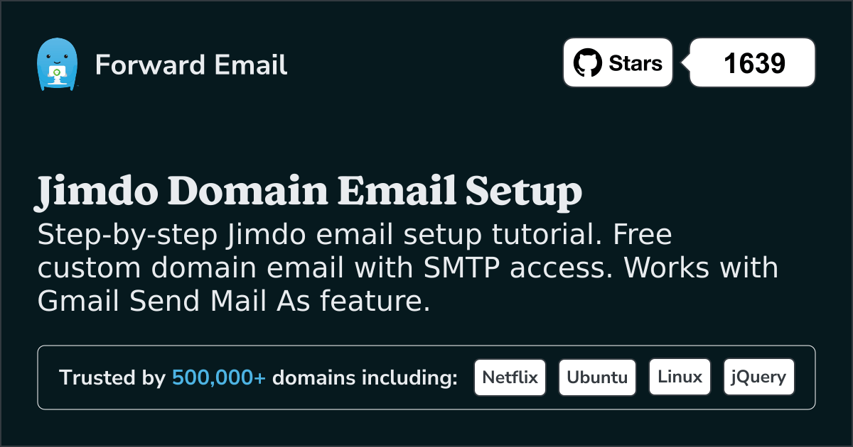 How to Setup Email with Jimdo