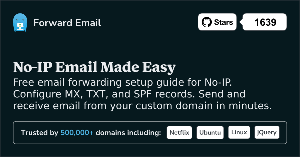 How to Setup Email with No-IP
