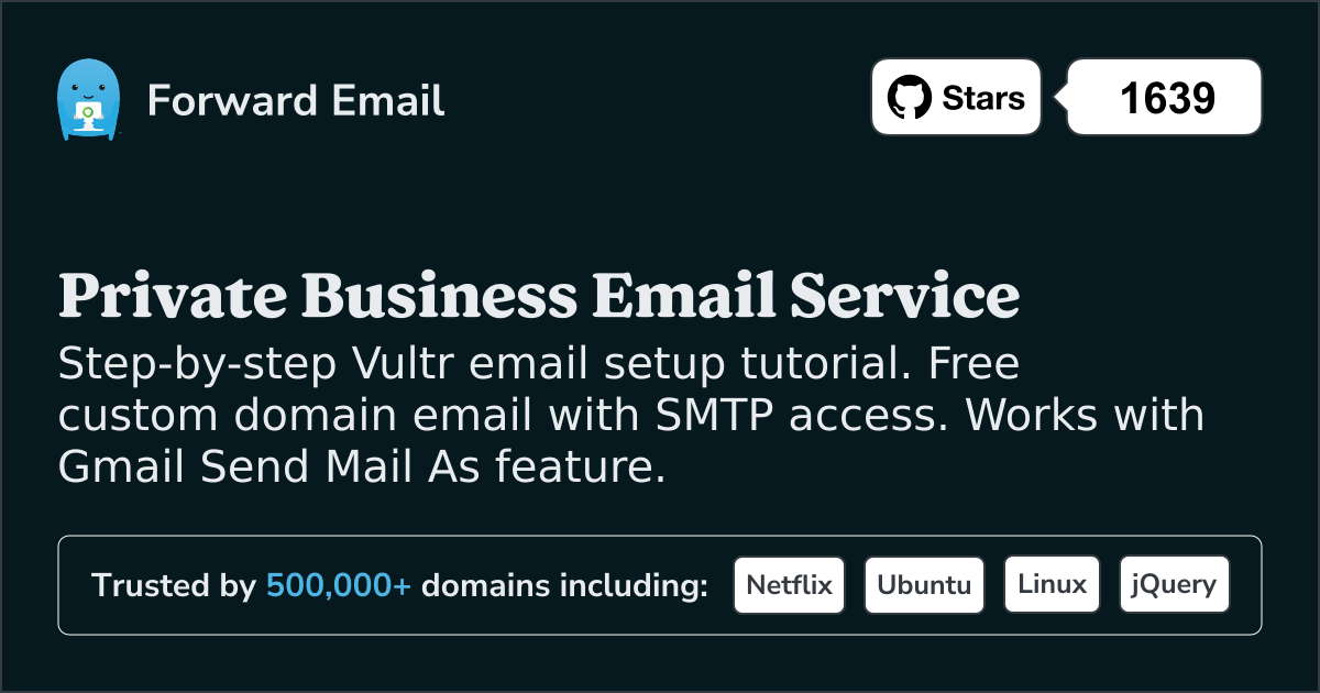 How to Setup Email with Vultr