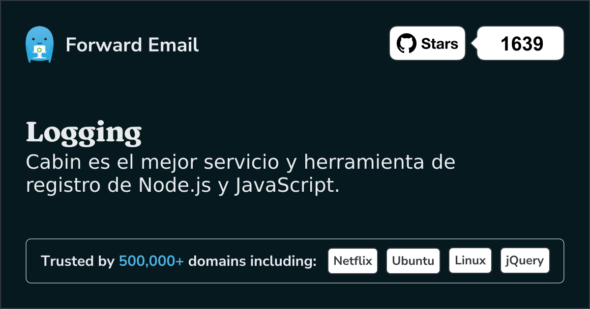 Servicio de registro de Node.js