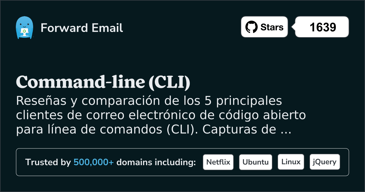 5 Principales Clientes de Correo Electrónico de Código Abierto para Command-line (CLI) 2026