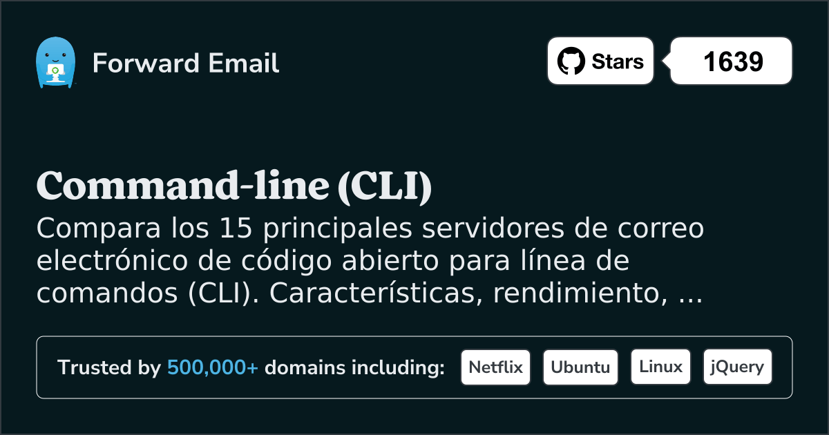 15 Principales Servidores de Correo Electrónico de Código Abierto para Command-line (CLI) 2026
