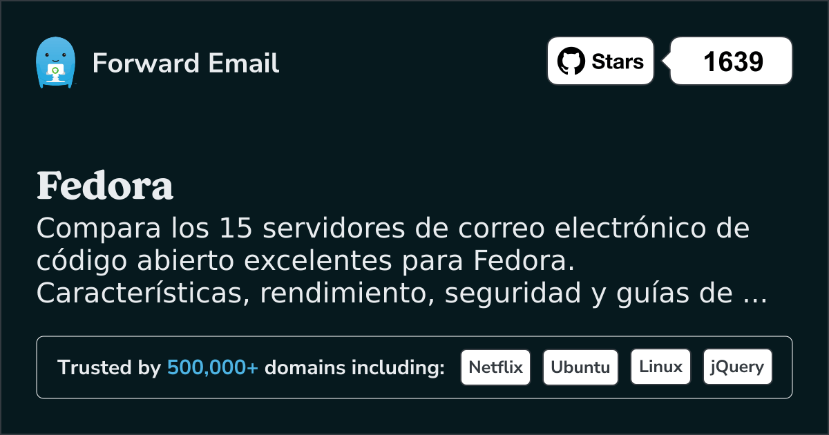 15 Excelentes Servidores de Correo Electrónico de Código Abierto para Fedora 2026