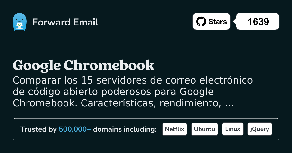 15 Poderosos Servidores de Correo Electrónico de Código Abierto para Google Chromebook 2026