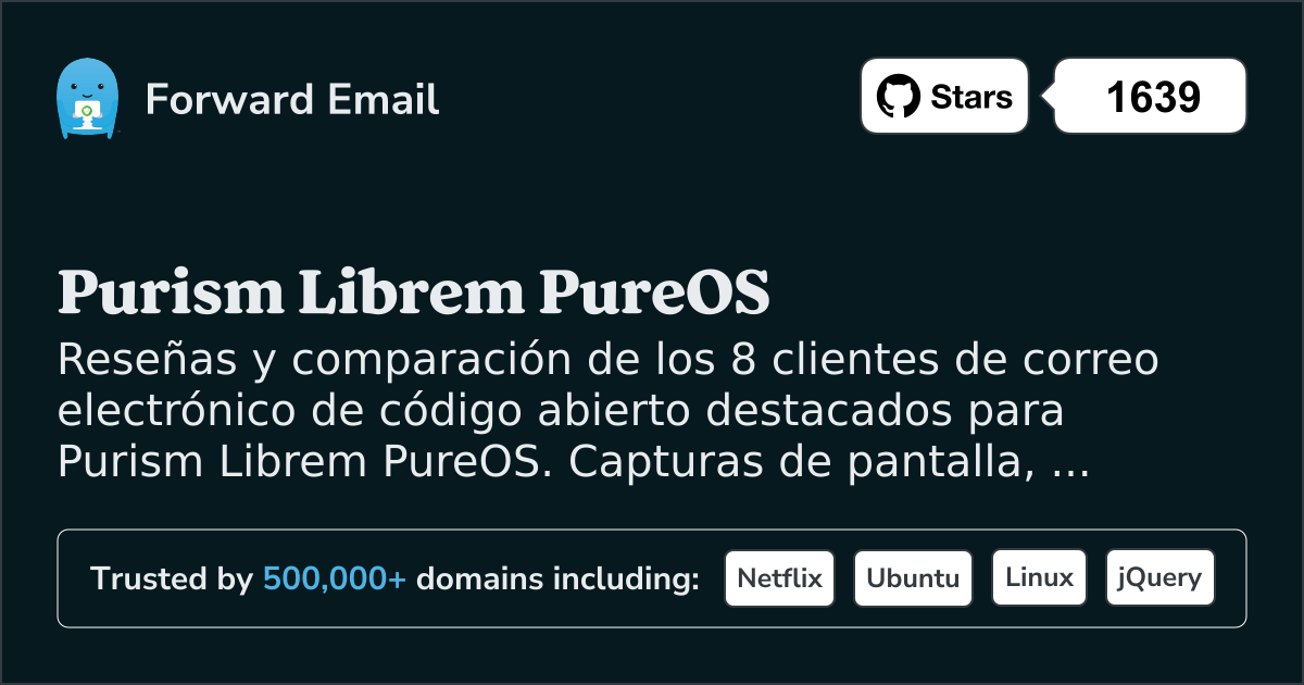 8 Clientes de Correo Electrónico de Código Abierto Sobresalientes para Purism Librem PureOS 2026