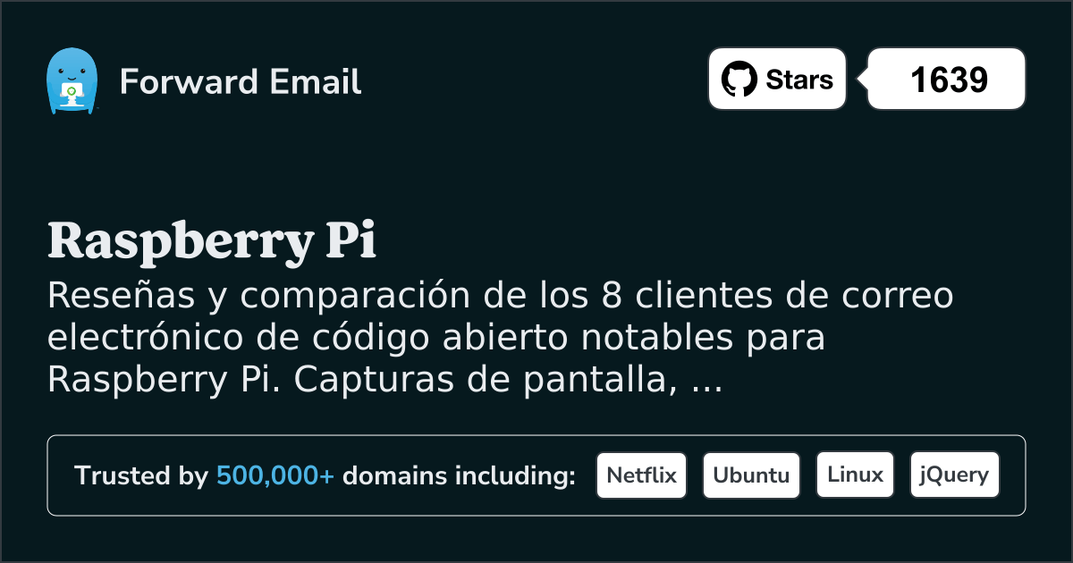 8 Clientes de Correo Electrónico de Código Abierto Notables para Raspberry Pi 2026